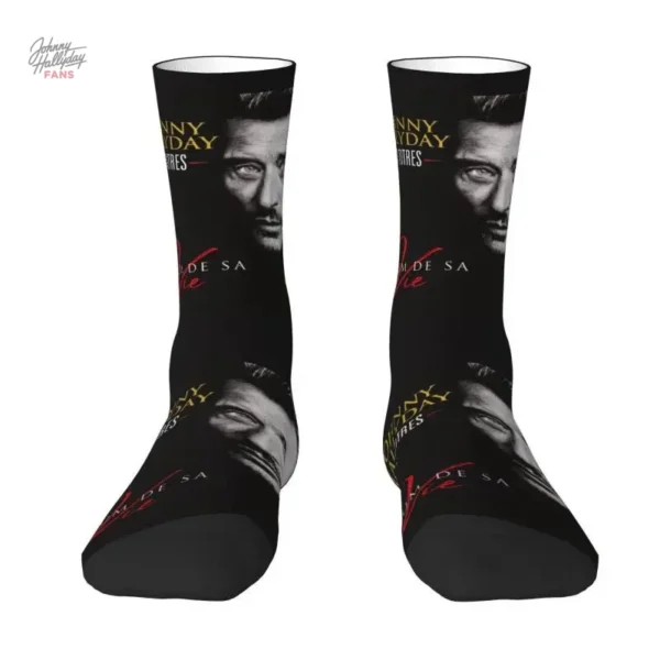 Modèles variés de chaussettes Johnny Hallyday