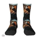 Chaussettes à l'effigie de Johnny Hallyday