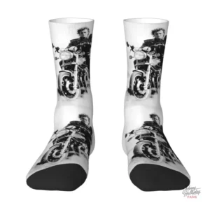 Modèle de chaussettes inspiré par Johnny Hallyday