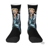 Chaussettes stylées avec motifs Johnny Hallyday