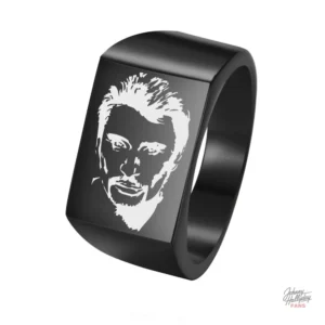 Chevalière Johnny Hallyday, design intemporel et élégant