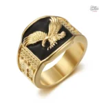Chevalière Aigle Johnny Hallyday, design unique