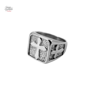 Chevalière Croix Johnny Hallyday - Modèle élégant
