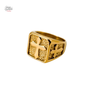 Bague Johnny Hallyday - Chevalière Croix en deux styles