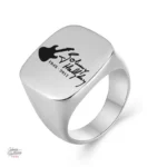 Bague argent Johnny Hallyday - modèle 7
