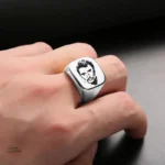 Chevalière Johnny Hallyday - argent et élégance