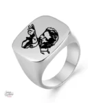 Bague hommage Johnny Hallyday - design élégant