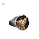Bague Johnny Hallyday avec motif de loup