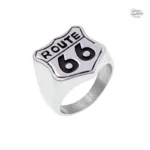 Chevalière Route 66 Johnny Hallyday modèle unique