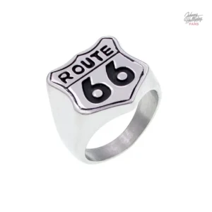 Chevalière Route 66 Johnny Hallyday modèle unique