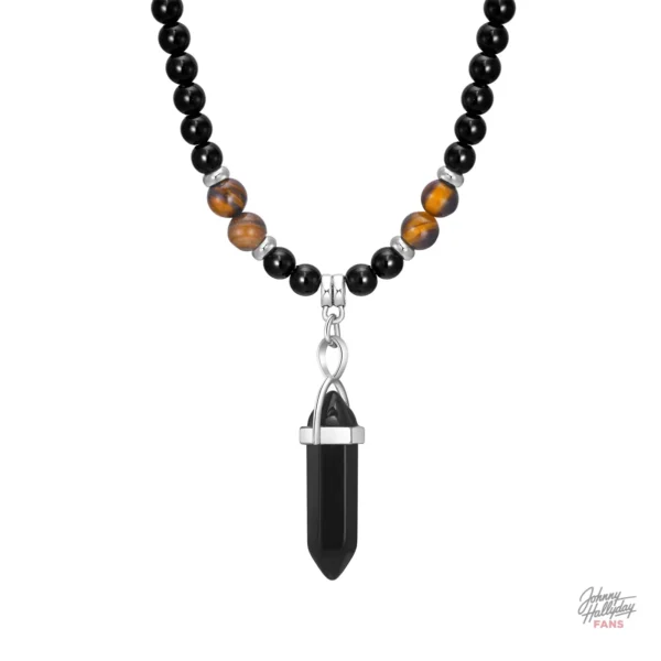 Collier de perles Johnny Hallyday