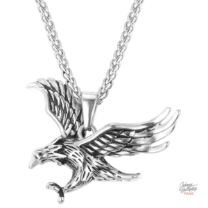 Collier pendentif Johnny Hallyday Aigle - modèle classique