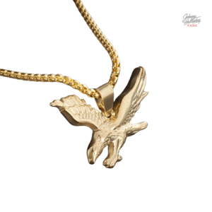 Pendentif Aigle Johnny Hallyday - modèle noir élégant