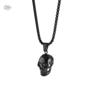 Collier pendentif Johnny Hallyday - modèle doré élégant