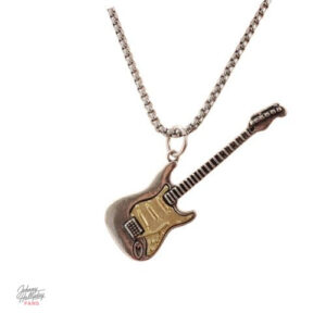 Collier pendentif Guitare Johnny Hallyday