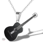 Pendentif guitare Johnny Hallyday, style rock et unique