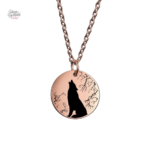 Collier Johnny Hallyday avec motif de loup