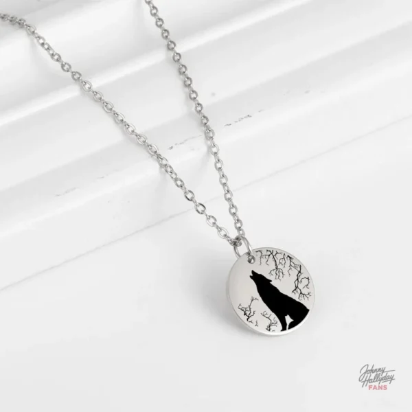 Pendentif Johnny Hallyday - modéle Loup unique