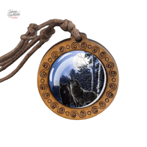 Collier pendentif Johnny Hallyday Loup