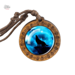 Pendentif Loup Johnny Hallyday en collier