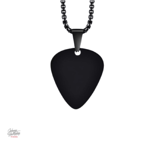 Collier Johnny Hallyday en métal décoratif