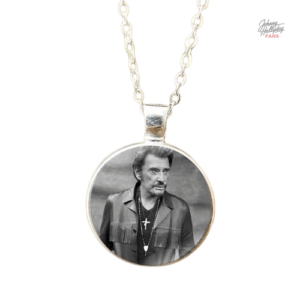 Collier hommage Johnny Hallyday, style unique