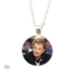 Pendentif stylisé, hommage à Johnny Hallyday