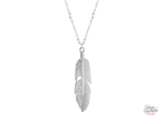 Collier pendentif Johnny Hallyday - modèle Plume