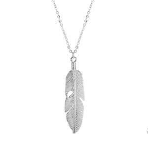 Collier pendentif Johnny Hallyday - modèle Plume