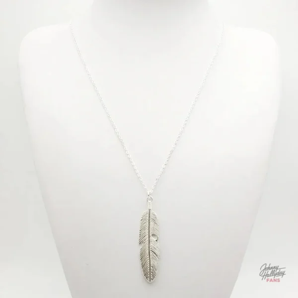 Pendentif plume Johnny Hallyday - Style unique