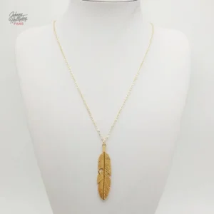 Collier Hallyday - Design plume moderne et tendance