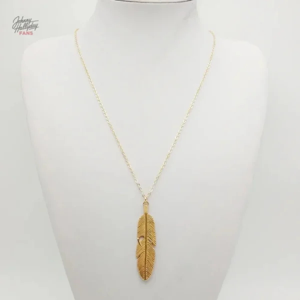 Collier Hallyday - Design plume moderne et tendance