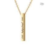 Collier Johnny Hallyday avec pendentif signature en métal