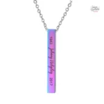 Pendentif signature Johnny Hallyday - collier stylé