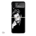 Coque Samsung Z Flip avec l'image de Johnny Hallyday