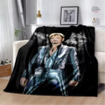 Couverture flanelle Johnny Hallyday – modèle 10