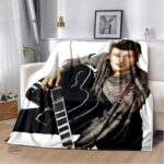 Couverture flanelle Johnny Hallyday – modèle 11