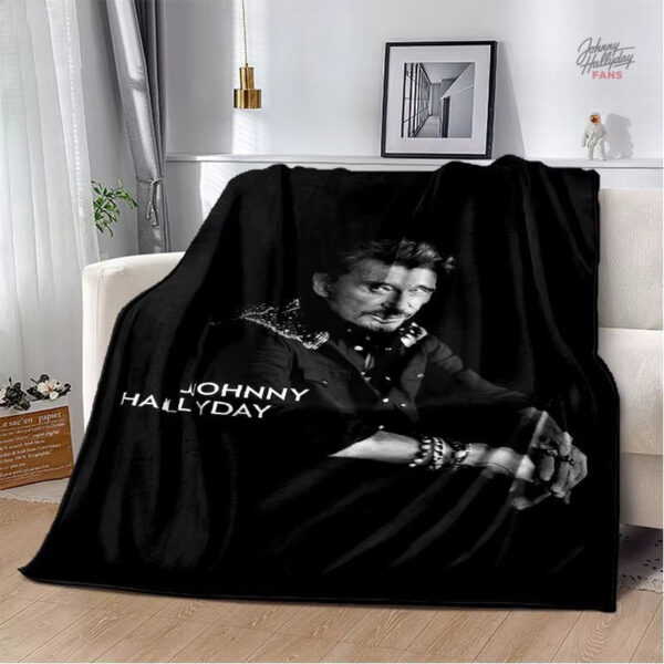 Couverture flanelle Johnny Hallyday – modèle 12