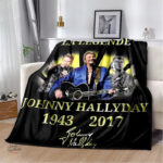 Couverture flanelle Johnny Hallyday – modèle 1 - vue 5