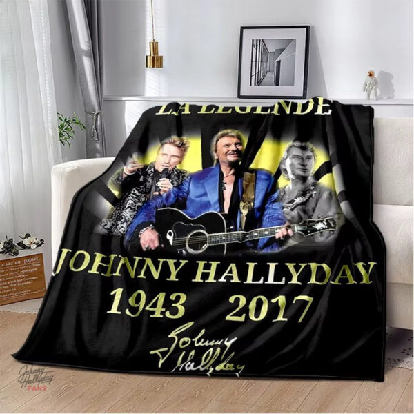 Couverture flanelle Johnny Hallyday – modèle 1 - vue 5