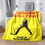 Couverture flanelle Johnny Hallyday – modèle 1 - vue 8