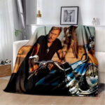 Couverture flanelle Johnny Hallyday – modèle 3