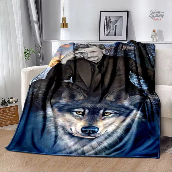 Couverture flanelle Johnny Hallyday – modèle 4