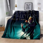 Couverture flanelle Johnny Hallyday – modèle 8