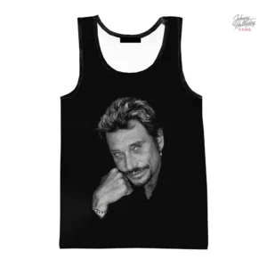 Débardeur Johnny Hallyday modèle 1 en coton pour fans de rock