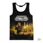 Débardeur modèle 3 Johnny Hallyday en hommage au chanteur