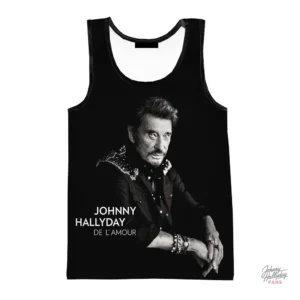 Débardeur Johnny Hallyday modèle 4 en style unique
