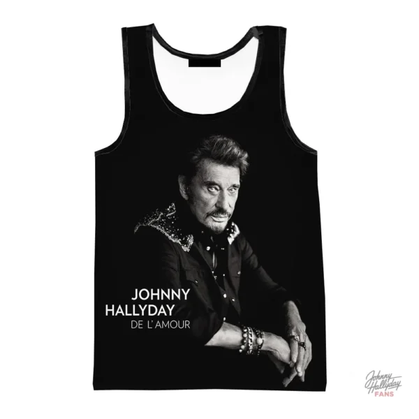 Débardeur Johnny Hallyday modèle 4 en style unique