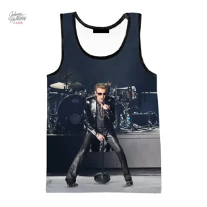 Débardeur Johnny Hallyday modèle 8 en coton confortable