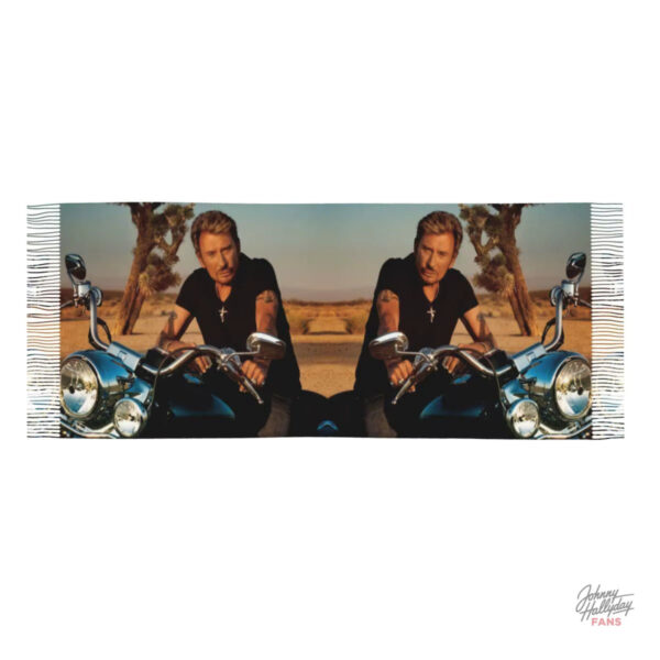 Écharpe Johnny Hallyday - design iconique